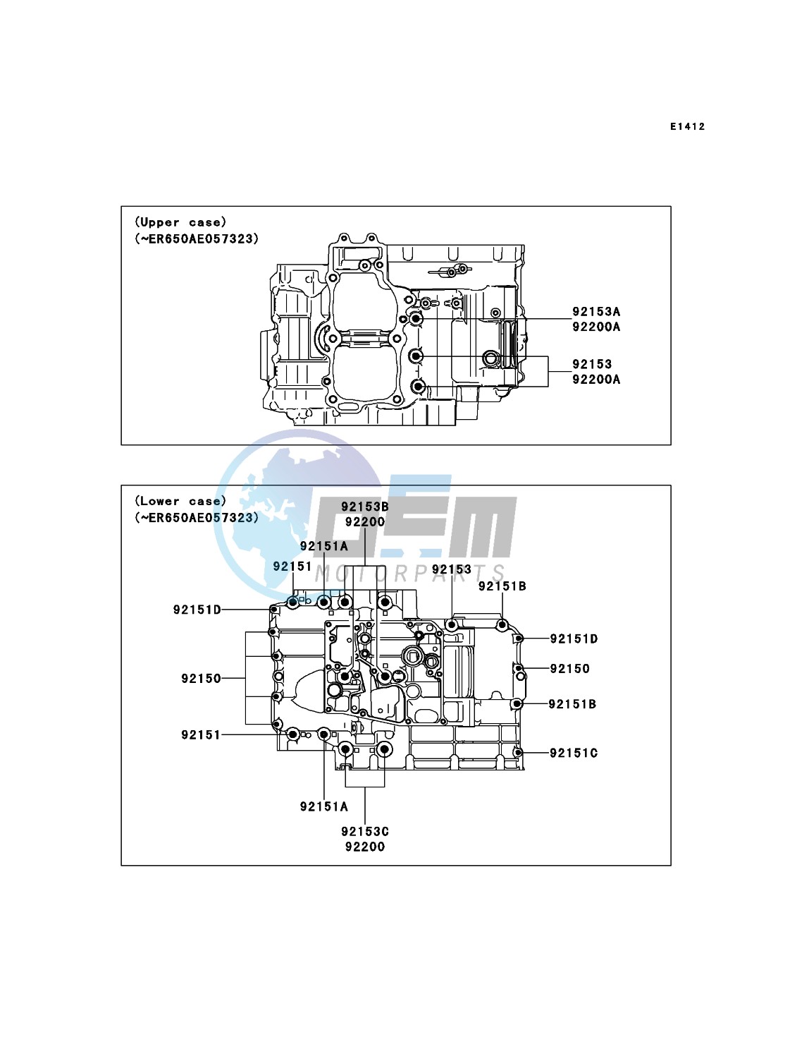 Crankcase Bolt Pattern