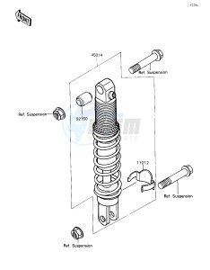 ZX 750 H [NINJA ZX-7] (H1) [NINJA ZX-7] drawing SHOCK ABSORBER-- S- -