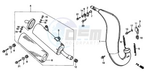 CR125R drawing EXPANSION CHAMBER (2)