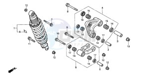 XLR125R drawing REAR CUSHION