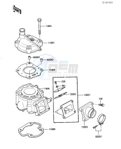 KX 60 B [KX60] (B1-B4) [KX60] drawing CYLINDER HEAD_CYLINDER