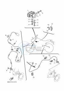 XSR700 MTM690 (BEE1) drawing ELECTRICAL 3