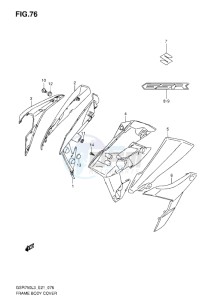 GSR750 drawing FRAME BODY COVER L3