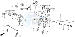 VT750C2 drawing HANDLE PIPE/TOP BRIDGE