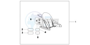 CB600F9 France - (F / CMF) drawing HUGGER