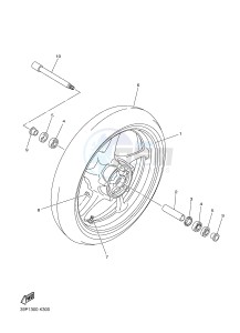 FZ8-N 800 FZ8 (NAKED) (39PS 39PU) drawing FRONT WHEEL