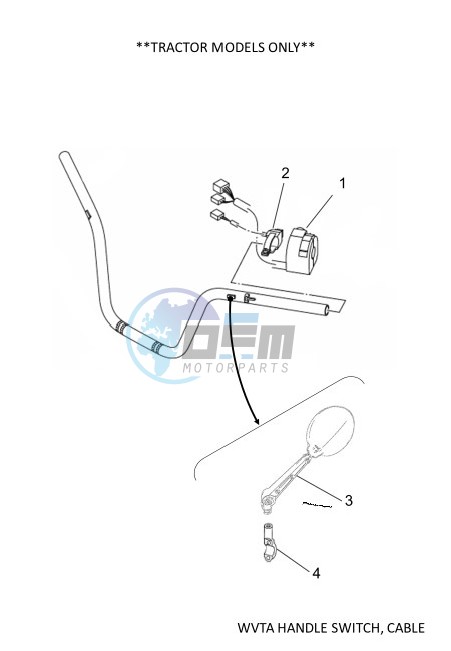 WVTA HANDLE SWITCH, CABLE