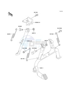 ZX 1100 D [NINJA ZX-11] (D4-D6) [NINJA ZX-11] drawing STAND-- S- -