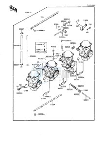 KZ 750 N [SPECTRE] (N1-N2) [SPECTRE] drawing CARBURETOR ASSY