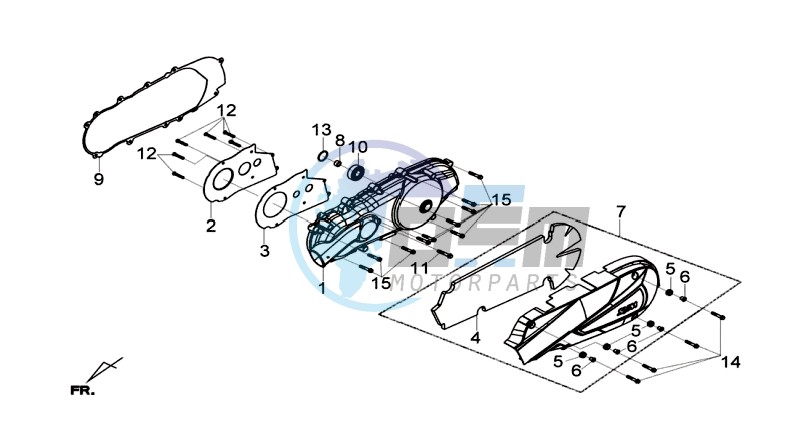 CRANKCASE COVER LEFT