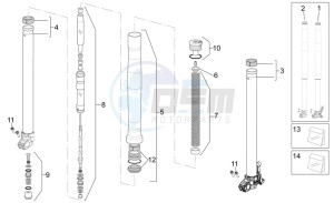 SXV 450 SXV 450-550 STREET LEGAL drawing Front Fork