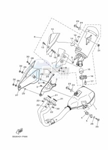 MT-03 MTN320-A (B9A8) drawing EXHAUST