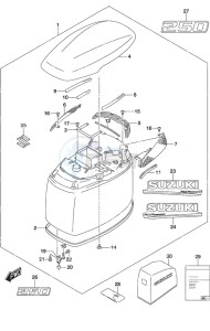 DF 250 drawing Engine Cover