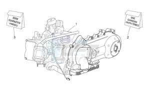 Scarabeo 125-250 e2 (eng. piaggio) drawing Engine