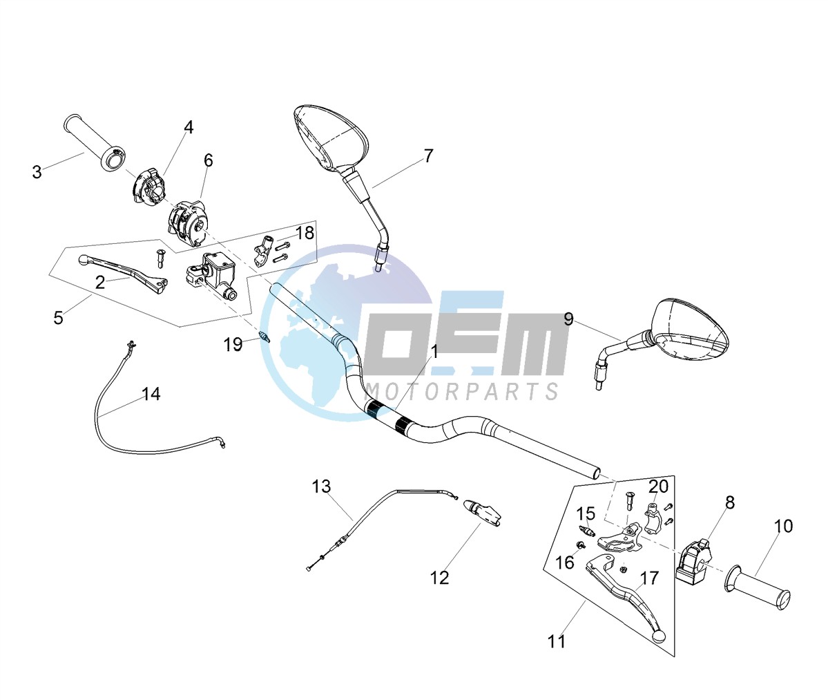 Handlevar and controls