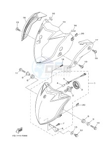 YZ250X (BJ41) drawing HEADLIGHT