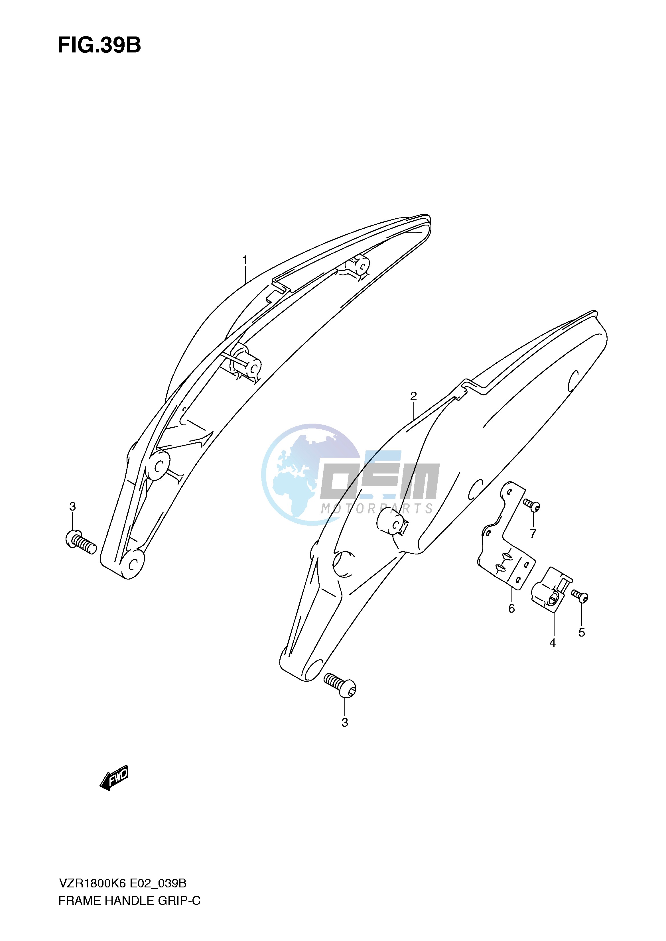 FRAME HANDLE GRIP (VZR1800NK8 NU2K8)