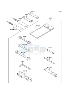 JET SKI ULTRA LX JT1500C8F EU drawing Owner's Tools