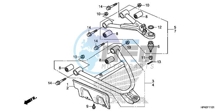 FRONT ARM (4WD)