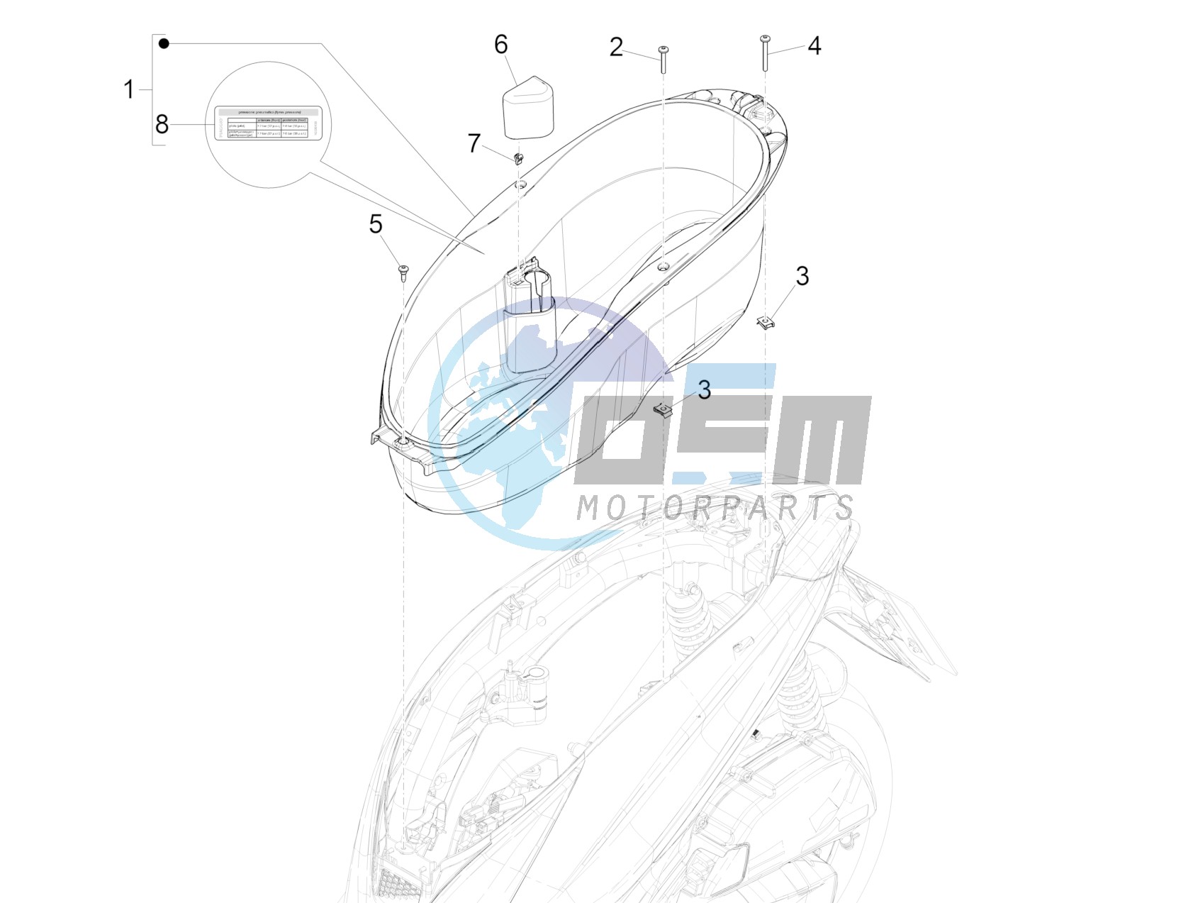 Helmet housing - Undersaddle