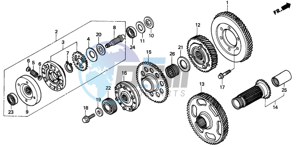 PRIMARY DRIVE GEAR