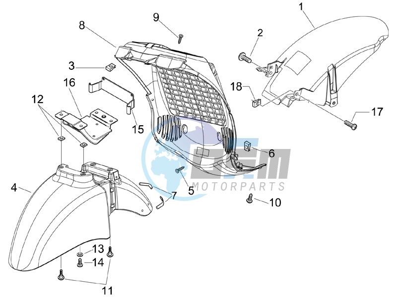 Wheel housing - Mudguard