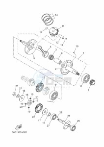 XSR125 LEGACY MTM125-C (BLA1) drawing CRANKSHAFT & PISTON