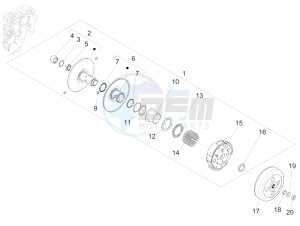 Primavera 125 4T 3V iGET ABS (EMEA) drawing Driven pulley