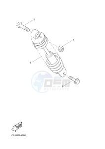 YN50F OVETTO 4 (2ACE) drawing REAR SUSPENSION