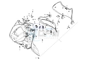 Beverly RST 125 drawing Front glove compartment