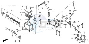 TRX350TE RANCHER ES drawing FR. BRAKE MASTER CYLINDER