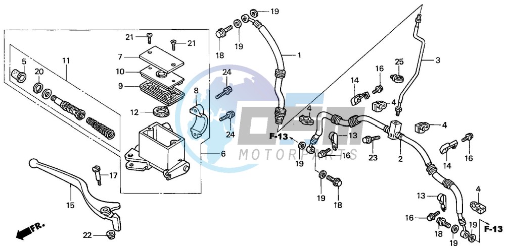 FR. BRAKE MASTER CYLINDER