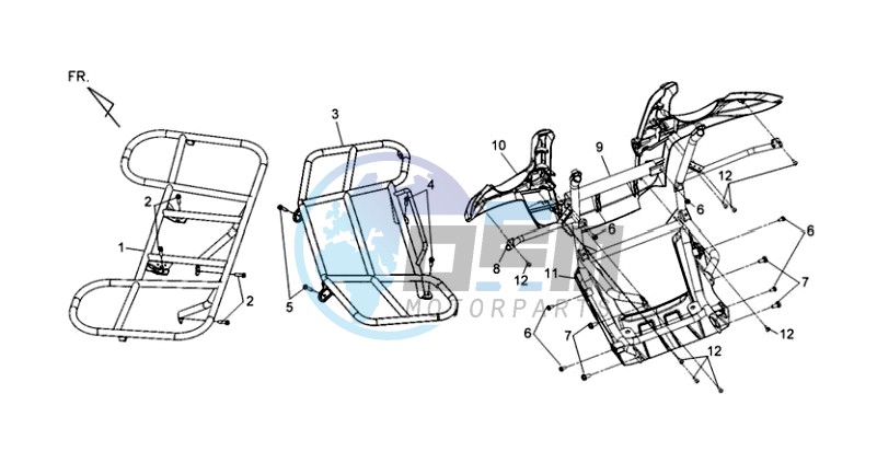 REAR LUGGAGE FRAME / FRONT LUGGAGE FRAME