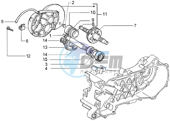 Rear wheel shaft