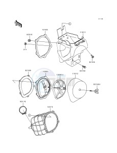 KX 125 J [KX125] (J2) [KX125] drawing AIR FILTER