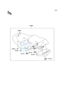 1400GTR ZG1400A8F FR GB XX (EU ME A(FRICA) drawing Seat