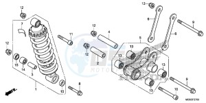 NC700SDD NC700S Dual Cluth ABS 2ED drawing REAR CUSHION