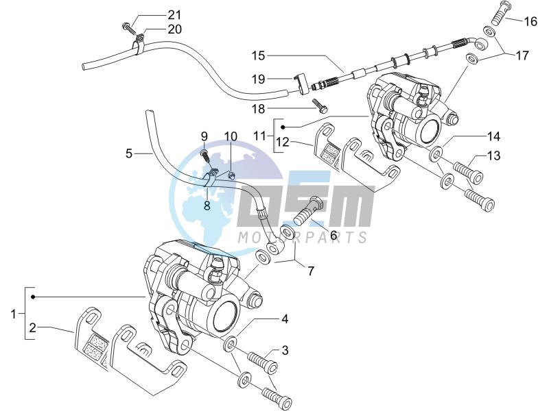 Brakes pipes - Calipers