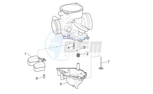 Scarabeo 100 4T e3 net drawing Carburettor III