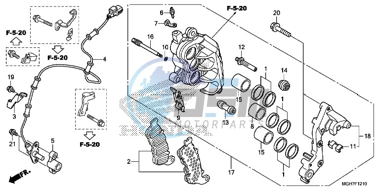 R. FRONT BRAKE CALIPER