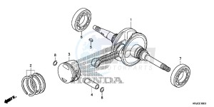 FES125AC drawing CRANKSHAFT/PISTON