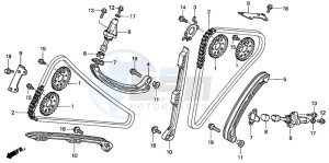 VFR800 drawing CAM CHAIN/TENSIONER