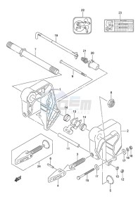 DF 9.9A drawing Clamp Bracket w/Remote Control(Type: R)