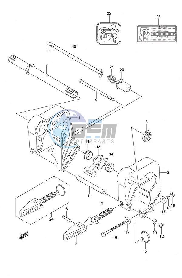 Clamp Bracket w/Remote Control(Type: R)