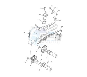 YP MAJESTY ABS 400 drawing CAMSHAFT AND TIMING CHAIN