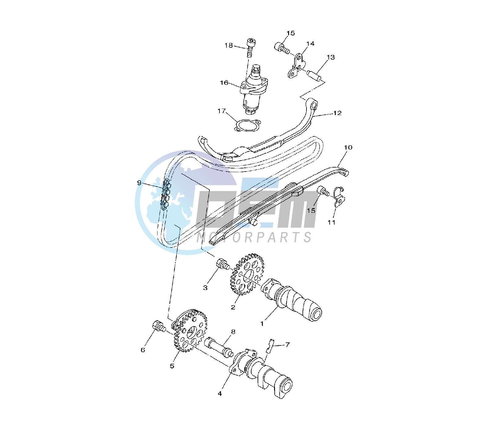 CAMSHAFT AND TIMING CHAIN