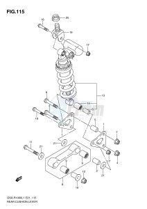 GSX-R1000 (E21) drawing REAR CUSHION LEVER (GSX-R1000L1 E24)