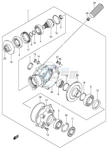 LT-F250 (E17) drawing FINAL BEVEL GEAR (MODEL K4 K5 K6)