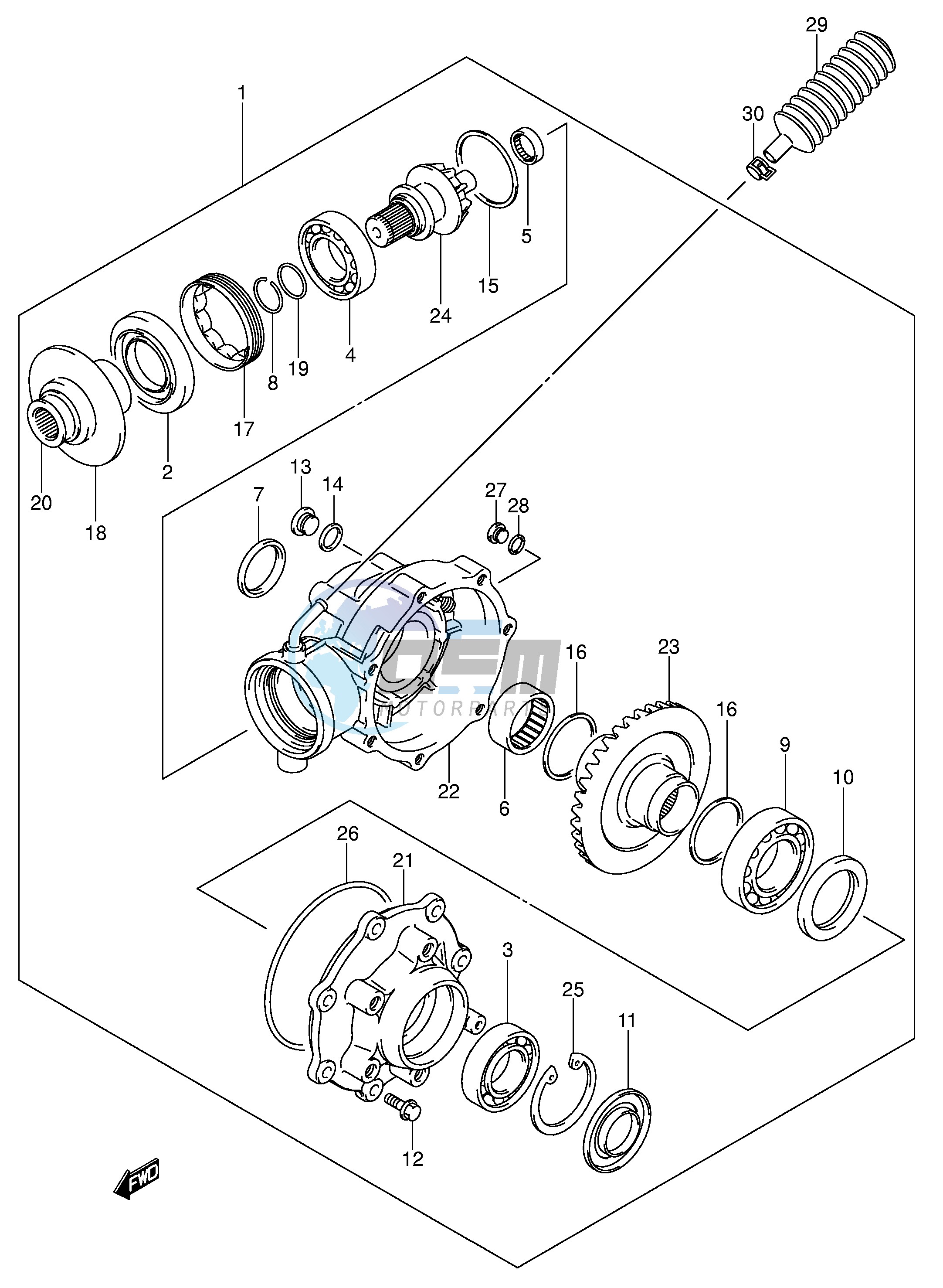 FINAL BEVEL GEAR (MODEL K4 K5 K6)