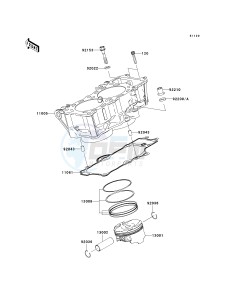 ER 650 A [ER-6N (EUROPEAN] (A6S-A8F) A6S drawing CYLINDER_PISTON-- S- -